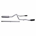 Powerplay 65713B Stainless Steel Cat-Back Exhaust System with Split Rear Exit, , Black PO3598712